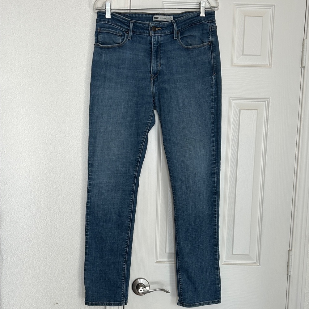 Levi's Blue mid rise skinny Leg stretch Denim Jeans - Picture 3 of 3